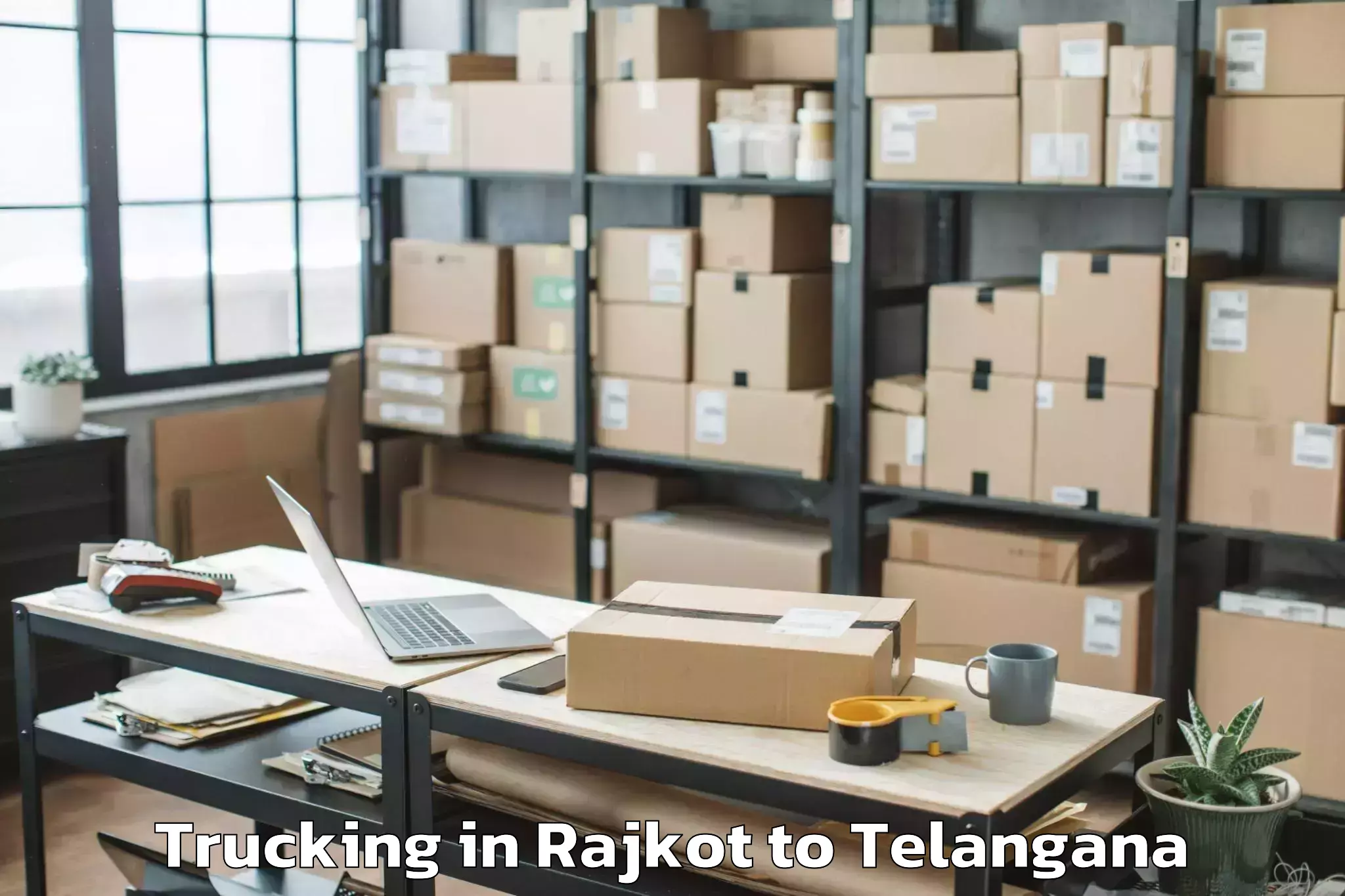 Leading Rajkot to Anumula Trucking Provider